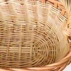 Корзинка «Ажур», 2,5-3 л, дно 12х20 см, верх 17х25 см, Н= 17/32 см, ива - Фото 3