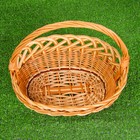 Корзинка «Ажур», 2,5-3 л, дно 12х20 см, верх 17х25 см, Н= 17/32 см, ива - Фото 4