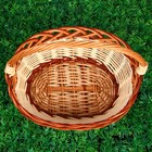 Корзинка «Ажур», 2,5-3 л, дно 12х20 см, верх 17х25 см, Н= 17/32 см, ива - Фото 6