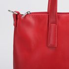 Сумка-рюкзак на молнии, 1 отдел, наружный карман, длинный ремень, цвет красный - Фото 4
