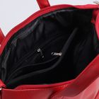 Сумка-рюкзак на молнии, 1 отдел, наружный карман, длинный ремень, цвет красный - Фото 5