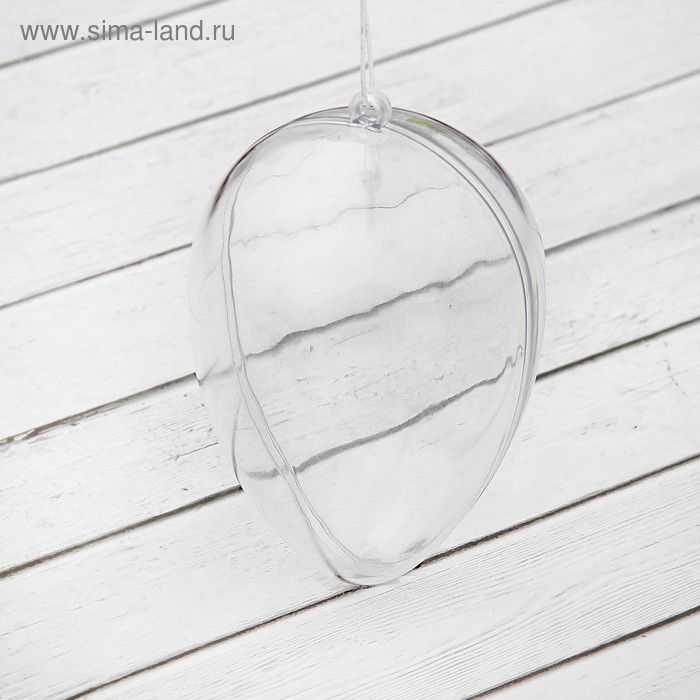 Заготовка - подвеска, раздельные части «Яйцо», размер собранного: 6.2×6.2×9 см - Фото 1