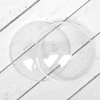 Ёлочный шар заготовка, раздельные части «Круг плоский», размер собранного 4×9×9 см - Фото 2