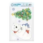 Наклейки на окна многоразовые «Новогодние забавы», 20×34 см - Фото 2