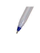 Ручка шариковая Calligrata, синий стержень, узел 1.0 мм, серый треугольный корпус с синим колпачком - Фото 5