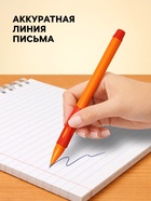 Ручка шариковая Calligrata, синий стержень, узел 0.7 мм, резиновый упор, МИКС - Фото 3