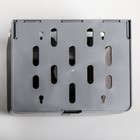 Диспенсер для бумажных полотенец в листах, пластиковый (макс. 200 шт.), 27×11×20.5 см, чёрный - Фото 6