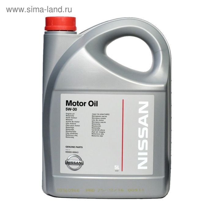 Моторное масло NISSAN FS C4 5W-30, 5л - Фото 1