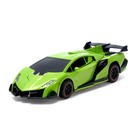 Робот радиоуправляемый Lamborghini Veneno, работает от аккумулятора, цвет зелёный - Фото 5