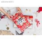 Упаковочная бумага на Новый год «А в городе зима», 70×100 см, глянцевая - Фото 4