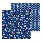 Бумага для скрапбукинга «Новогодние собачки», 30,5 × 30,5 см 180 гр/м - Фото 1