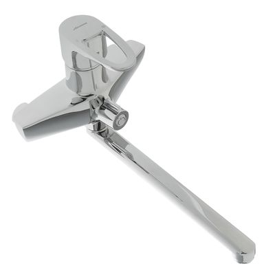 Смеситель для ванны Accoona A7101, однорычажный, с душевым набором, латунь, хром