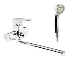 Смеситель для ванны Accoona A7102, однорычажный, с душевым набором, латунь, хром - Фото 1