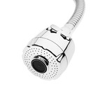 Смеситель для кухни Accoona A4868, однорычажный, гибкий излив, с гайкой, силумин, хром - Фото 3