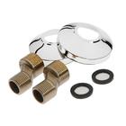 Смеситель для ванны Accoona A87177, двухвентильный, с душевым набором, силумин, хром - Фото 6