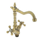 Смеситель для кухни Accoona A4571C, двухвентильный, с гайкой, латунь, цвет бронза - Фото 1