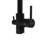 Смеситель для кухни Accoona A5179-4F, с выходом для питьевой воды, латунь, черный - Фото 2