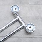 Держатель для полотенец с двумя поворотными панелями Accoona A121-2, хром - Фото 3