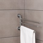 Держатель для полотенец с тремя поворотными панелями Accoona A121-3, хром - Фото 3