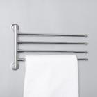 Держатель для полотенец с 4-мя поворотными панелями, Accoona A121-4, хром - Фото 7