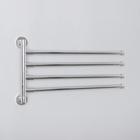 Держатель для полотенец с 4-мя поворотными панелями, Accoona A121-4, хром - Фото 8