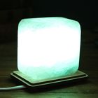 Соляной светильник "Квадратик", малый 8 х 8 х 6 см, цвет зеленый, цельный кристалл - Фото 1
