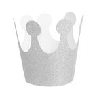 Карнавальная корона «Великолепие», на резинке, цвет серебряный - Фото 1