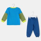 Пижама для мальчика, рост 92 см, цвет синий - Фото 3