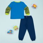 Пижама для мальчика, рост 98 см, цвет синий CAB 5288_М - Фото 2
