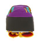 Рюкзак молодёжный, эргономичная спинка, Ergobag, 46 х 31 х 18 см, Satch Sleek Flash Runner, бирюзовый/фиолетовый - Фото 4