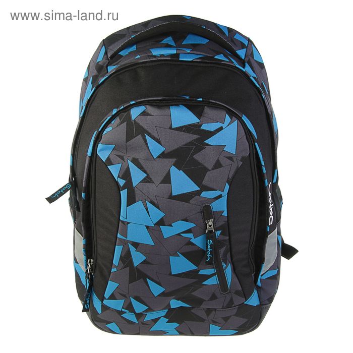 Рюкзак молодёжный, эргономичная спинка, Ergobag, 46 х 31 х 18 см, Satch Sleek BlueTriangle - Фото 1
