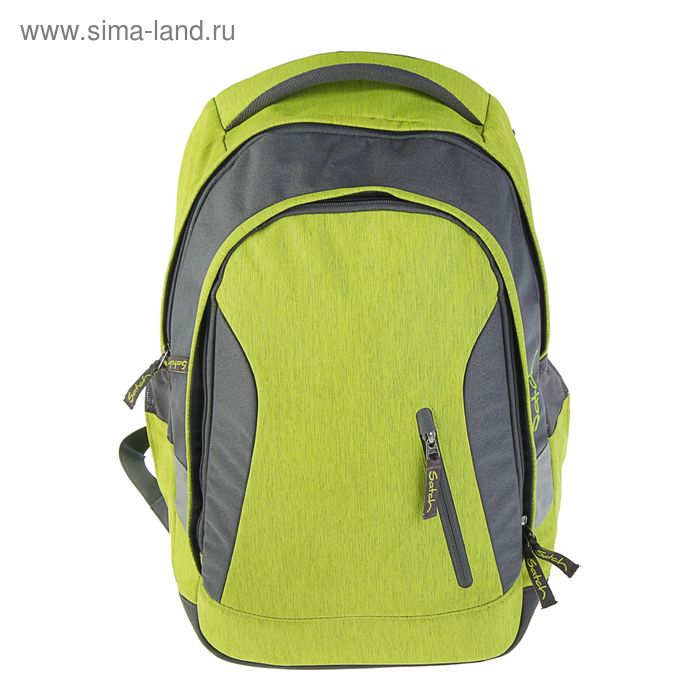 Рюкзак молодёжный, эргономичная спинка, Ergobag, 46 х 31 х 18 см, Satch Sleek Ginger Lime - Фото 1