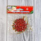 Ёлочные игрушки набор 3 шт. «Зимнее волшебство. Снежинка пышная», d=5 см, МИКС - Фото 2