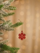 Ёлочные игрушки набор 6 шт. «Зимнее волшебство. Снежинка», d=3.5 см, МИКС - Фото 2