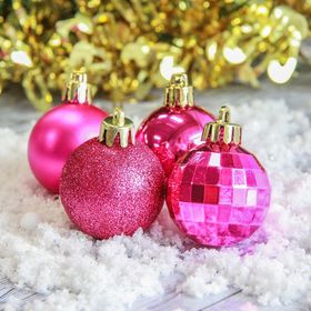 Набор шаров пластик d-4 см, 25 шт "Колокольчик ассорти"