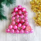 Набор шаров пластик d-4 см, 25 шт "Колокольчик ассорти" - фото 9517884