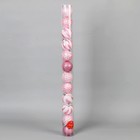 Набор шаров пластик d-6 см, 12 шт "Зефир" розовый - Фото 2