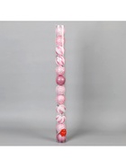 Ёлочные игрушки «Зефир», шары новогодние, d=6 см, набор 12 шт., розовый - Фото 3