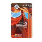 Набор ручек капиллярных 10 цветов Lyra Graduate Fine Liner 0.5 мм металлический пенал L6771100 - Фото 1