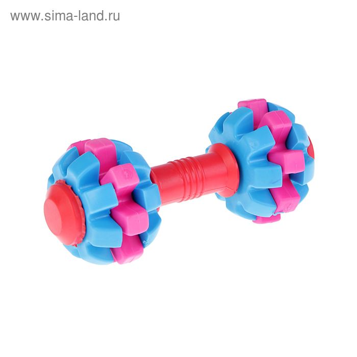 Игрушка жевательная большая "Гантель с шестернями", 16,5 см, - Фото 1