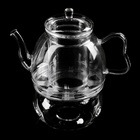 Подставка-подогрев под чайник Доляна «Огонёк», d=13 см, стекло - Фото 10