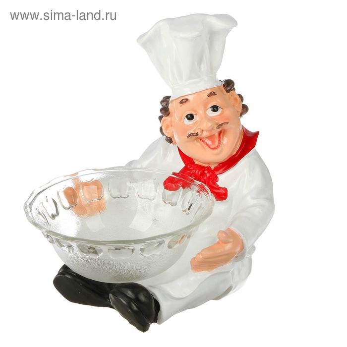 Подставка повар, с тарелкой 19*18*26см - Фото 1