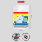 Набор обложек ПП 10 шт., 306×426 мм (А4), 50 мкм, ErichKrause Glossy Clear, для контурных карт, атласов и раб.тетрадей, фиксированная, глянцевые - Фото 5