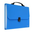 Папка-портфель А4, 12 отделений, Erich Krause Classic, синяя, пластиковая, корешок 30 мм, толщина пластика 700 мкм - Фото 2