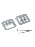 Кляймер ЛОМ, №3, оцинкованный, с гвоздями, 100 шт. - Фото 1