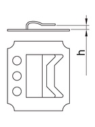 Кляймер ЛОМ, №3, оцинкованный, с гвоздями, 100 шт. - Фото 2