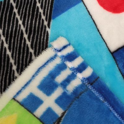 Плед велсофт 130х160 см, рис Футбол, 280 гр/м полиэстер