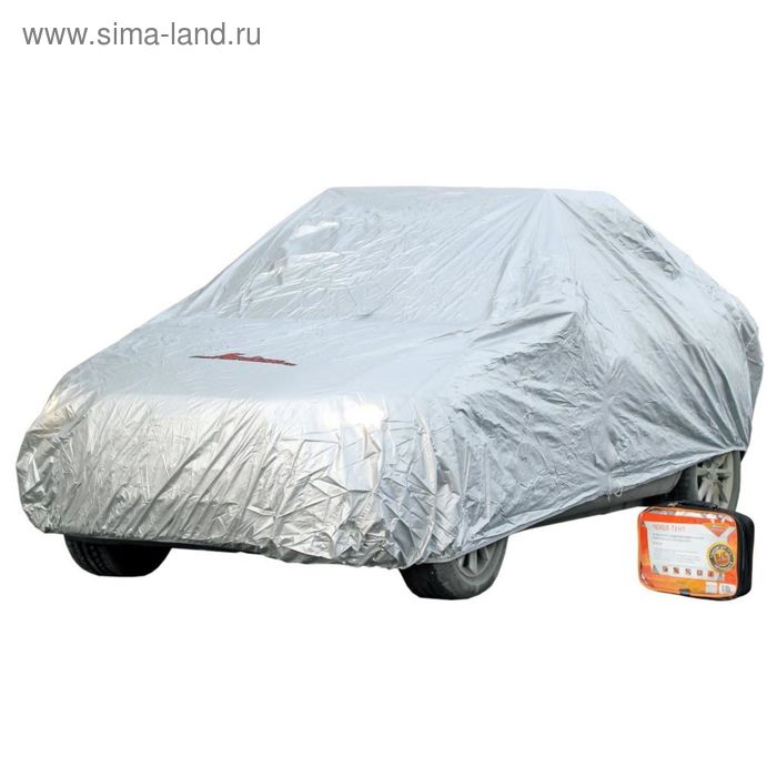 Чехол-тент на автомобиль защитный, размер 455х186х120см, серый AC-FC-01 - Фото 1