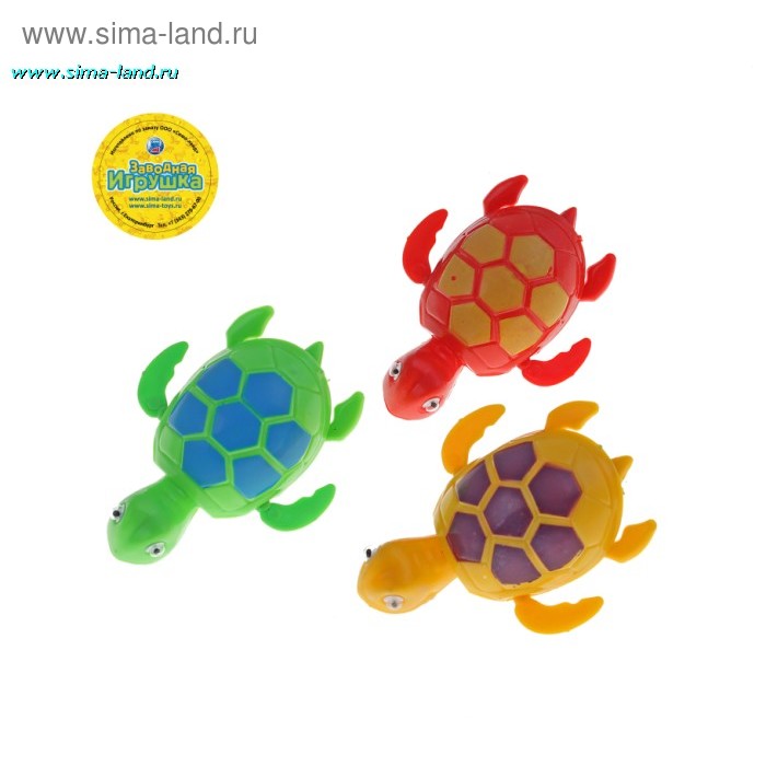 Игрушка заводная водоплавающая "Черепашка", 3 вида - Фото 1