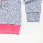 Комплект для девочки (толстовка, брюки), рост 98-104 см, цвет серый меланж 210_М - Фото 5